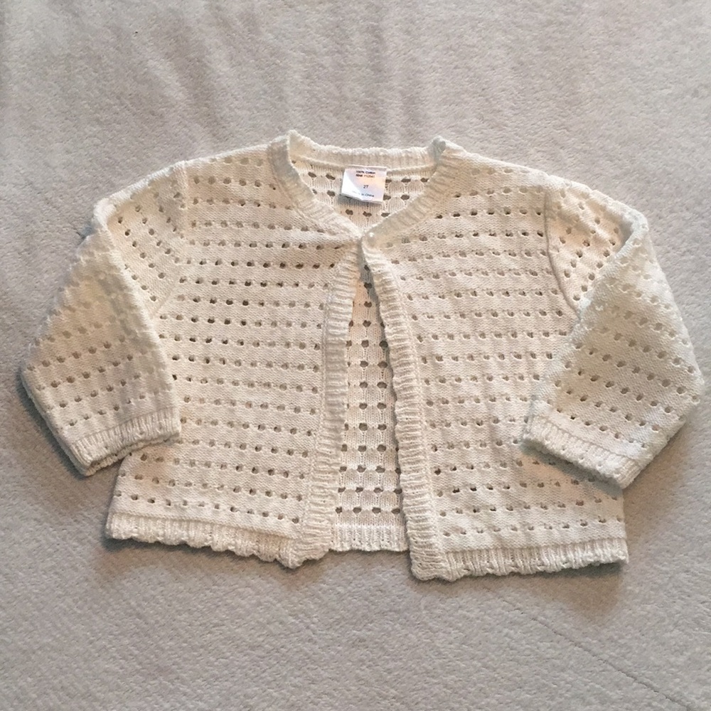 NWOT - Cream Color Crochet Cardigan